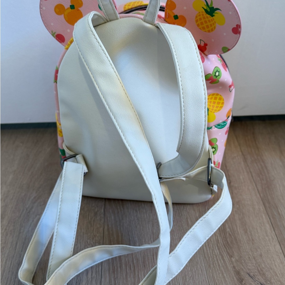 Disney Loungefly Pink Fruit Print Backpack and Wallet Set - Picture 5 of 9